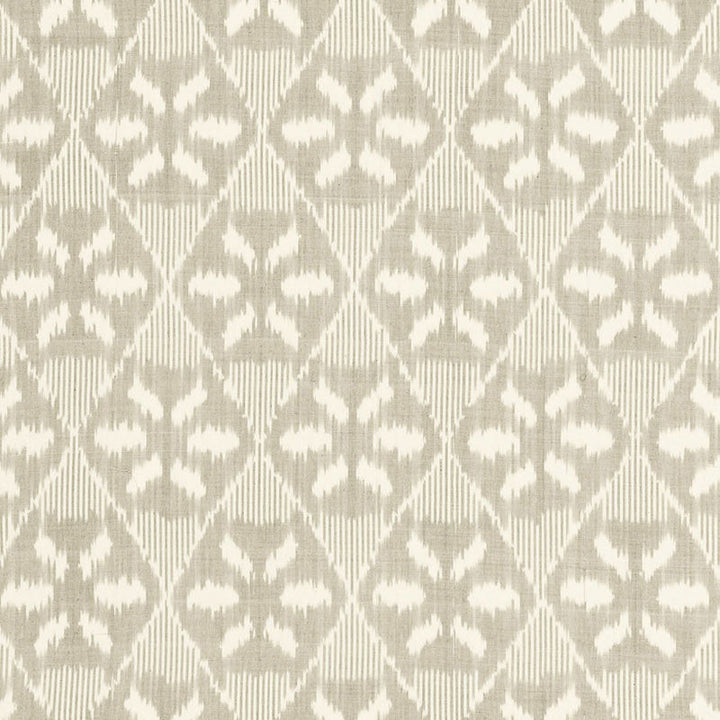 Darjeeling Cotton Ikat Stone 66964 by Schumacher Fabric Schumacher Fabric Darjeeling Cotton Ikat Stone 66964Fabric COTTON 100% INDIA </p><p>Repeat: H: HORZ. 6 5/8" (17CM), V: VERT. 11" (28CM) 52 - Fabric Carolina -