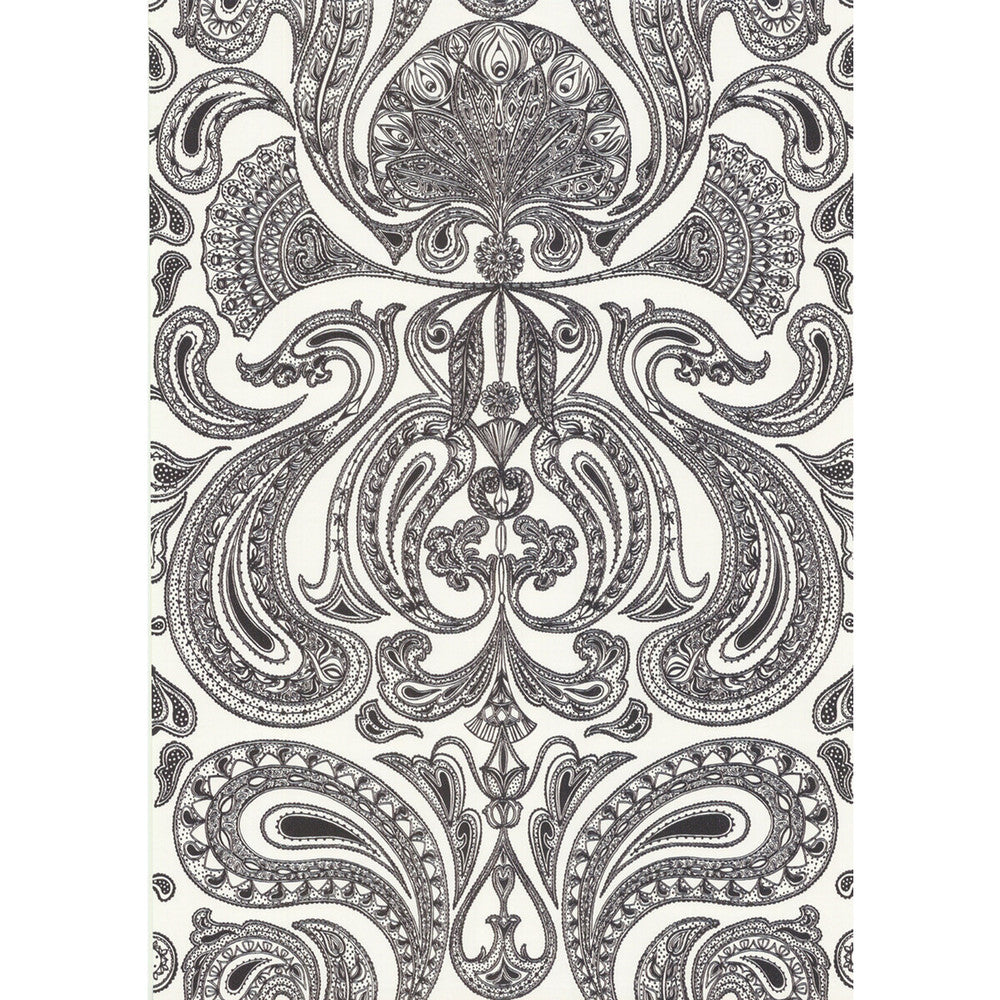 Malabar White/B by Cole & Son Designer Wallcovering COLE & SON NEW CONTEMPORARY PAPER - 100% United Kingdom Horizontal: 0 and Vertical: 28.5 20.5 - Swanky Fabrics -
