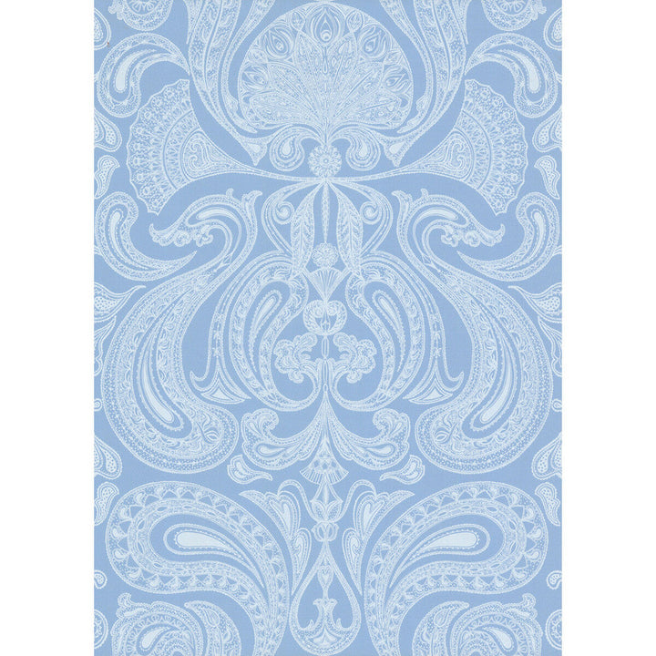 Malabar-W Pale Bl by Cole & Son Designer Wallcovering COLE & SON NEW CONTEMPORARY PAPER - 100% United Kingdom - Horizontal: 0 and Vertical: 28.5 20.5 - Swanky Fabrics -