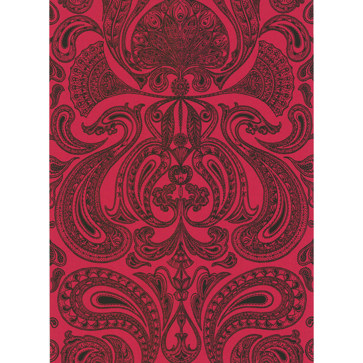 Malabar Red/Bla by Cole & Son Designer Wallcovering COLE & SON NEW CONTEMPORARY PAPER - 100% United Kingdom Horizontal: 0 and Vertical: 28.5 20.5 - Swanky Fabrics -