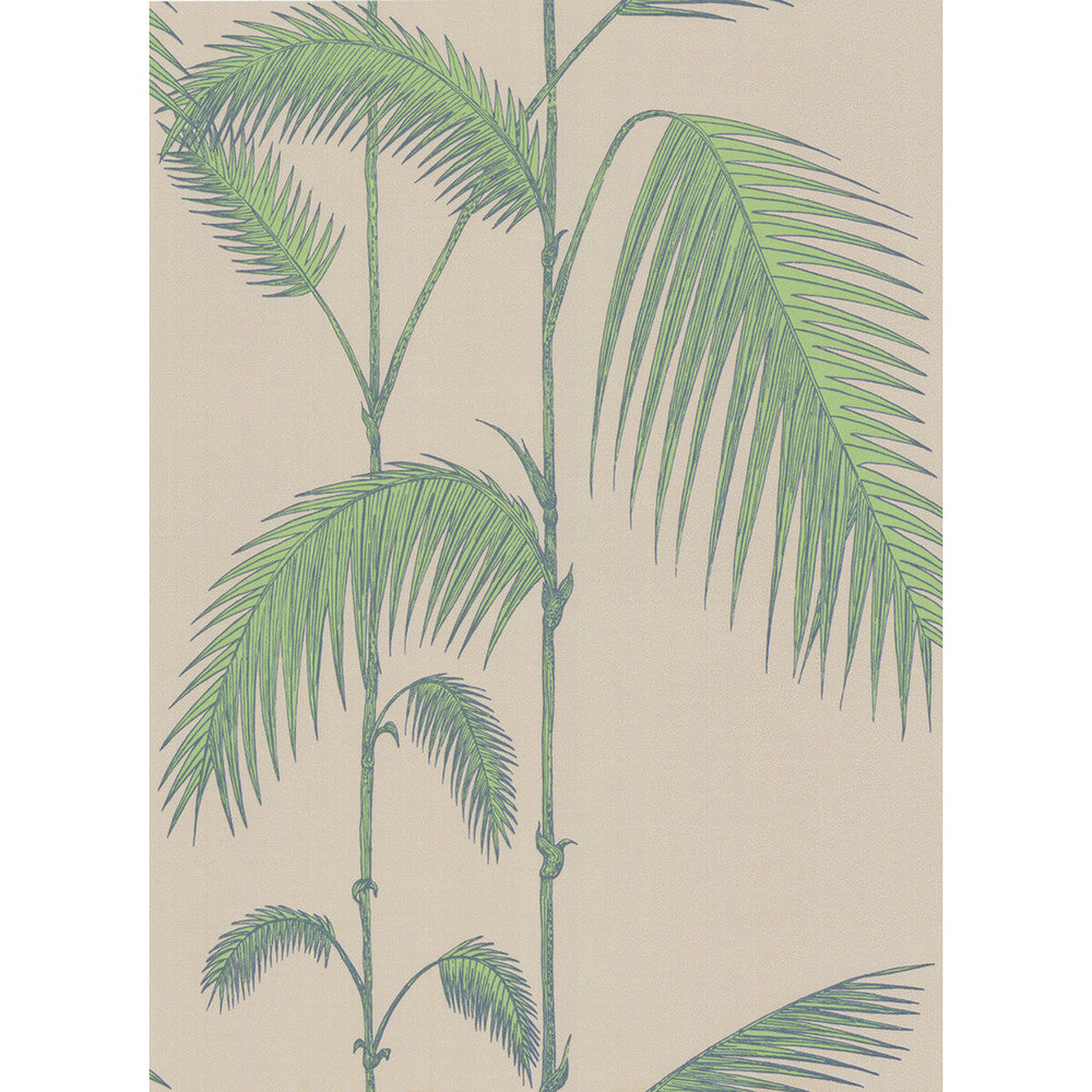 Palm Leaves Taupe/G by Cole & Son Designer Wallcovering COLE & SON NEW CONTEMPORARY PAPER - 100% United Kingdom Horizontal: 0 and Vertical: 28.5 20.5 - Swanky Fabrics -