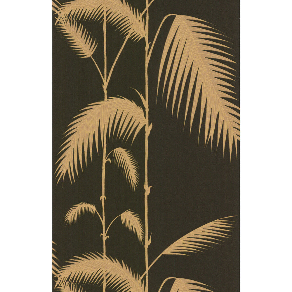 Palm Leaves Black/T by Cole & Son Designer Wallcovering COLE & SON NEW CONTEMPORARY PAPER - 100% United Kingdom - Horizontal: 20.5 and Vertical: 28.3 20.5 - Swanky Fabrics -