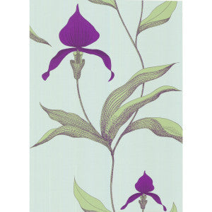 Cole & Son Wallpaper Orchid Turquoi