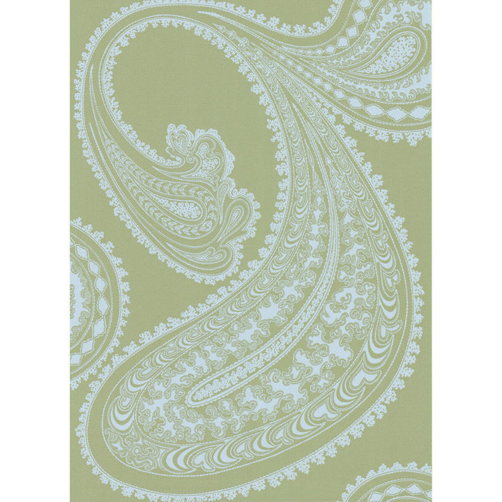 Rajapur Pale Bl/Gn by Cole & Son Designer Wallcovering COLE & SON NEW CONTEMPORARY PAPER - 100% United Kingdom - Horizontal: 0 and Vertical: 28.5 20.5 - Swanky Fabrics -