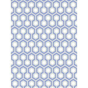 Cole & Son Wallpaper Hicks' Hexagon Blue/Gr