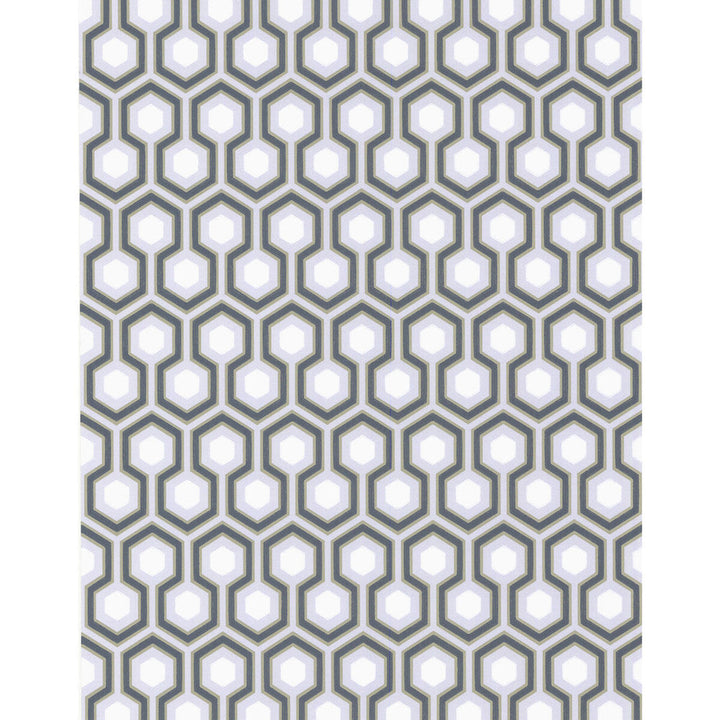 Hicks' Hexagon Sage/Gr by Cole & Son Designer Wallcovering COLE & SON NEW CONTEMPORARY PAPER - 100% United Kingdom Horizontal: 20.5 and Vertical: 4 20.5 - Swanky Fabrics -