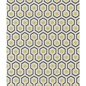 Cole & Son Wallpaper Hicks' Hexagon Black/G