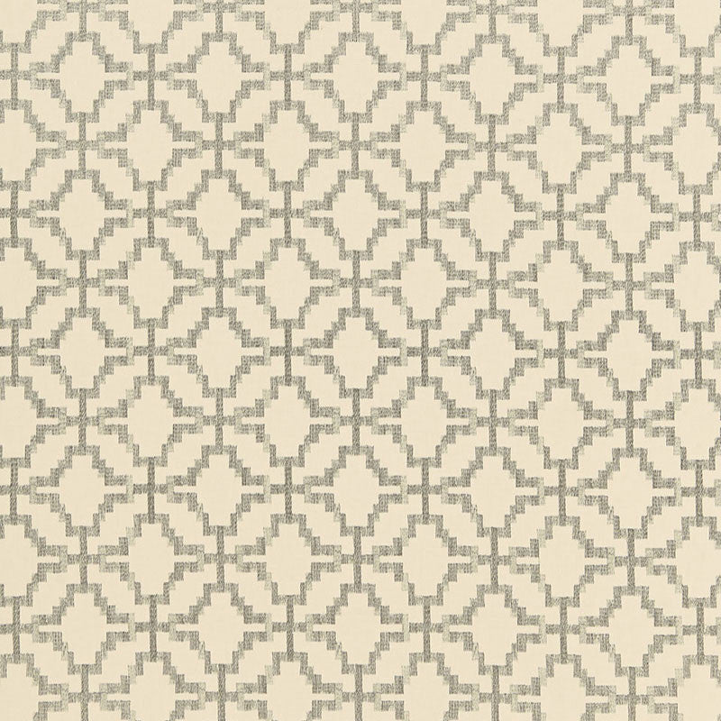 Sarana Linen Embroidery Oatmeal 67011 by Schumacher Designer Fabric CHROMA LINEN 45% COTTON 37% INDIA MARTINDALE 10,000 </p><p>Repeat: Horizontal: 5" (13CM) and Vertical: 5" (13CM) 52.5 - Swanky Fabrics -