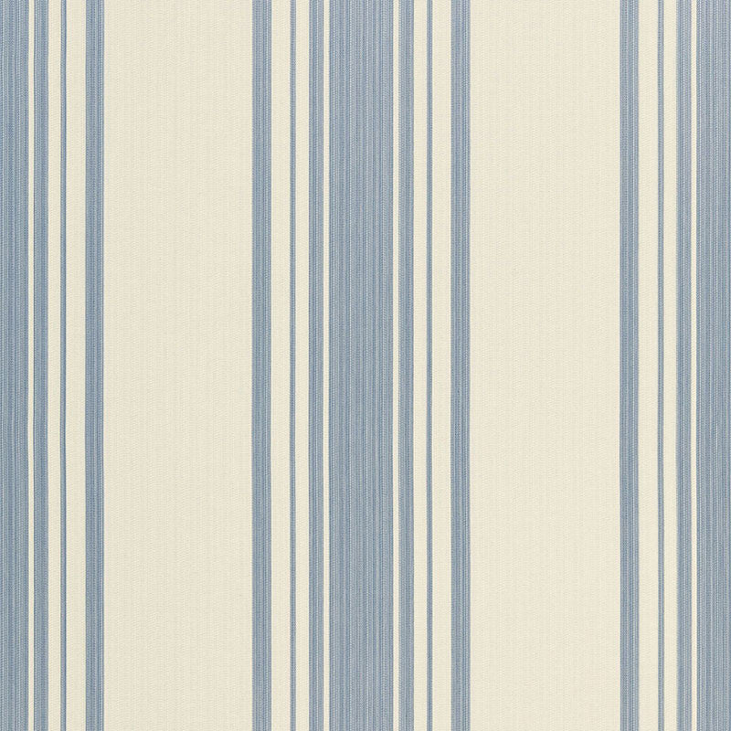 Carnegie Cotton Stripe Delft 67022 by Schumacher Designer Fabric CHROMA See Sample INDIA . </p><p>Repeat: Horizontal: 13 1/2" (34CM) and Vertical: - 54" WIDE (137CM) - Swanky Fabrics -
