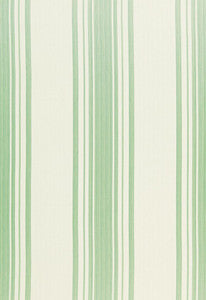Schumacher Fabric Carnegie Cotton Stripe Robin'S Egg 67023