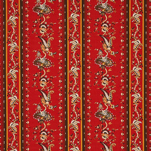 Schumacher Fabric Elena Paisley Stripe Pompeii 179982