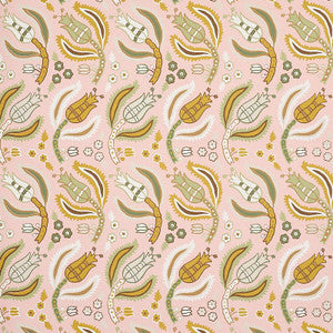 Schumacher Wallpaper Malabar Vine Blush 5012342