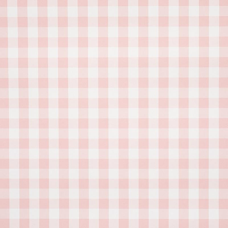 Willa Check Small Pink 5012364 by Schumacher Designer Wallpaper Plaid Wallcoverings 2.0" - Swanky Fabrics -