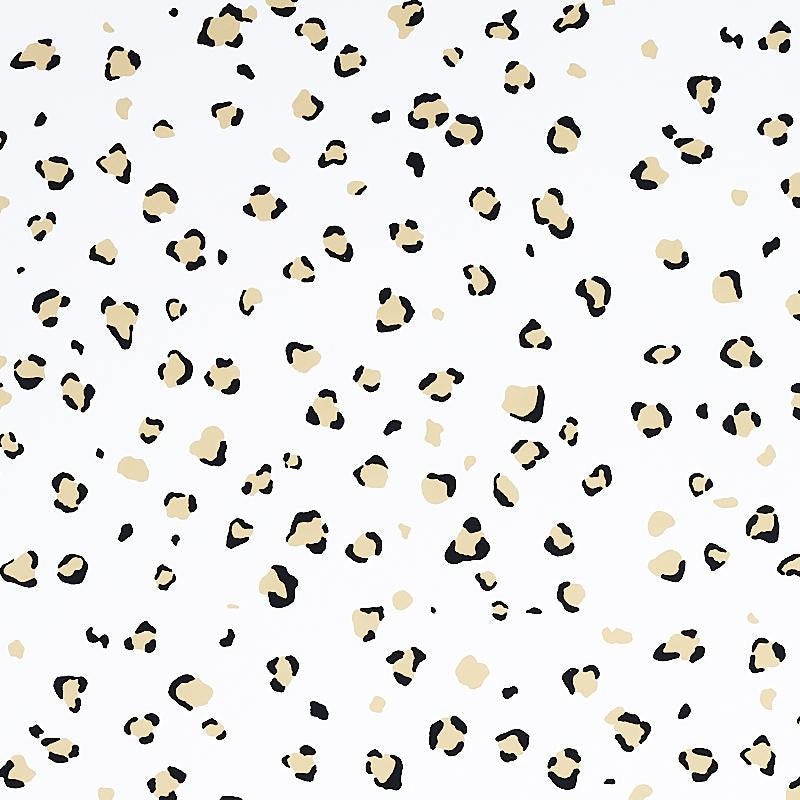 Wild At Heart Safari Ivory 5012550 by Schumacher Designer Wallpaper Cristina Buckley 27.0" - Swanky Fabrics -