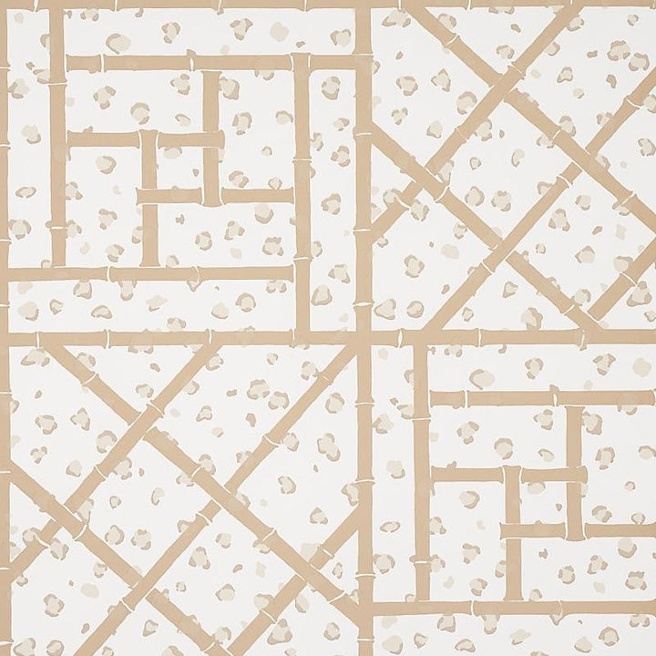 Fancy Beast Sand 5012563 by Schumacher Designer Wallpaper Cristina Buckley 27.0" - Swanky Fabrics -