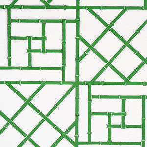 Schumacher Wallpaper Trellis Safari Green 5012571
