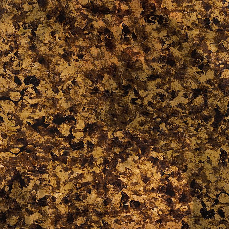 Xanadu Metallic Vintage Gold 5012800 by Schumacher Designer Wallpaper Cristina Buckley 27.0" - Swanky Fabrics -