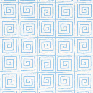 Schumacher Wallpaper Trousdale Aqua 5012812