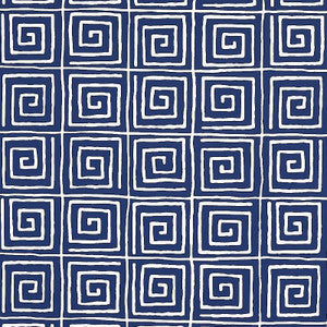 Schumacher Wallpaper Trousdale Midnight Blue 5012813