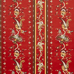 Schumacher Wallpaper Elena Paisley Stripe Pompeii 5012892