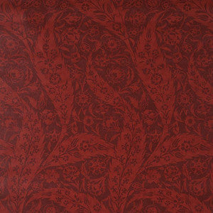Schumacher Wallpaper Saz Paisley Burgundy 5012902