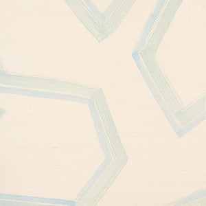 Schumacher Wallpaper Enzo Sisal Blue 5013050