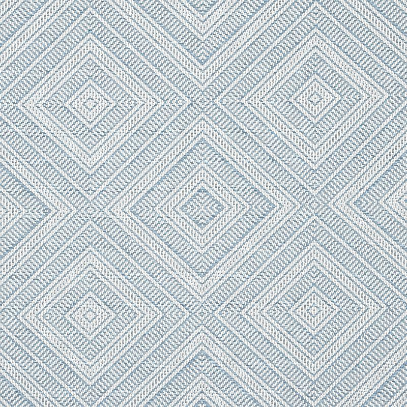 Tortola Indoor/Outdoor Sky 62845 by Schumacher Designer Fabric The Good Life Indoor/Outdoor 14.5" - Swanky Fabrics -