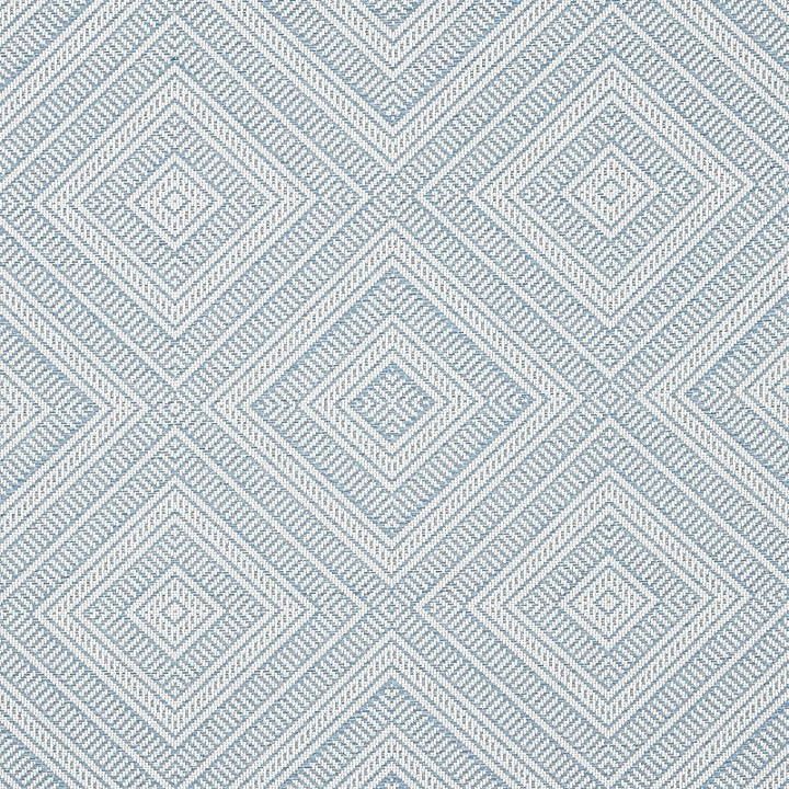 Tortola Indoor/Outdoor Sky 62845 by Schumacher Designer Fabric The Good Life Indoor/Outdoor 14.5" - Swanky Fabrics -
