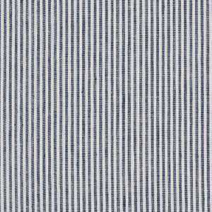 Schumacher Fabric Wesley Ticking Stripe Indigo 65987