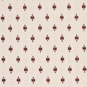 Schumacher Fabric Barlow Light Brown On Ivory 75533