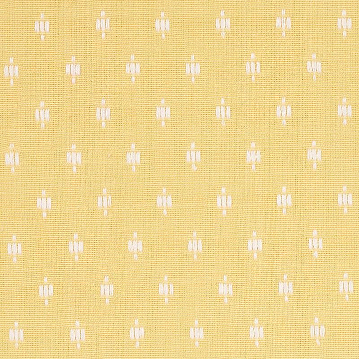 Barlow Ivory On Yellow 75534 by Schumacher Designer Fabric New Traditional - Swanky Fabrics -