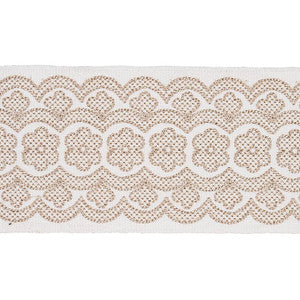 Schumacher Trim Astrid Embroidered Tape Natural 80440