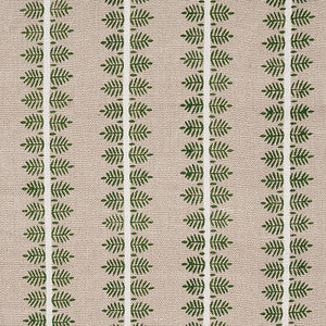 Schumacher Fabric Alva Hand Block Print Green 80521