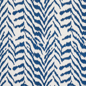 Schumacher Fabric Quincy Embroidery On Linen Navy 80672