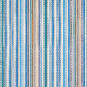 Schumacher Fabric Ripple Hand Woven Stripe Surf 80821