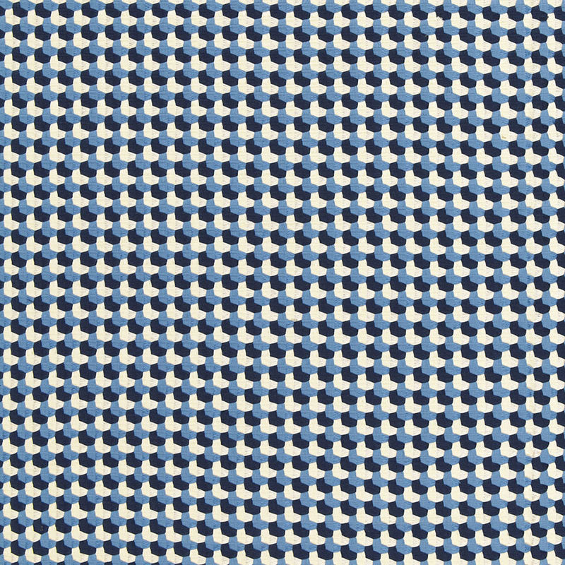 Crosstown Weave Navy 67101 by Schumacher Fabric Schumacher Fabric Crosstown Weave Navy 67101Fabric COTTON 100% INDIA </p><p>Repeat: H: HORZ. 1" (3CM) , V: VERT. 1" (3CM) 53 - Fabric Carolina -