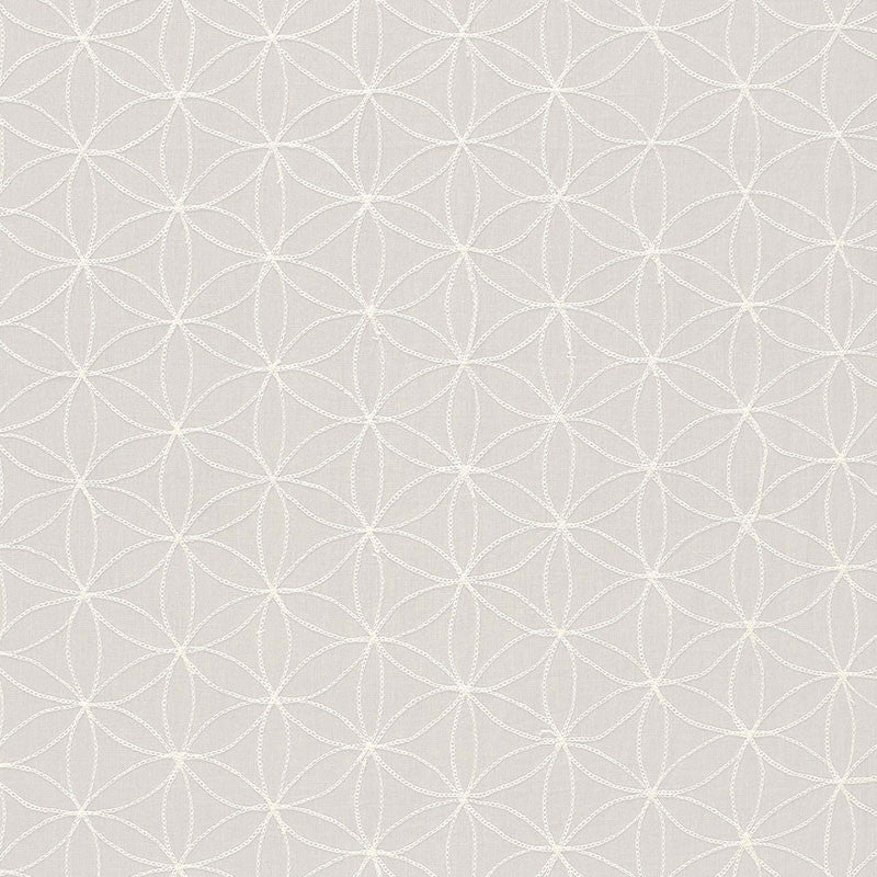 Kaleidoscope Pearl 67212 by Schumacher Designer Fabric AU NATUREL 2 See Sample INDIA . </p><p>Repeat: Horizontal: 5 1/4" (13CM) and Vertical: 3" (8CM) 52" WIDE (132CM) - Swanky Fabrics -