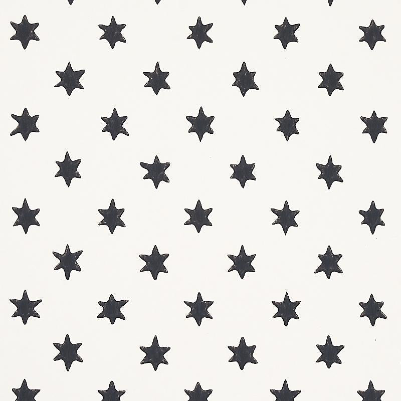Astral Black 5013140 by Schumacher Designer Wallpaper Hobe Erwin 9.0" - Swanky Fabrics -