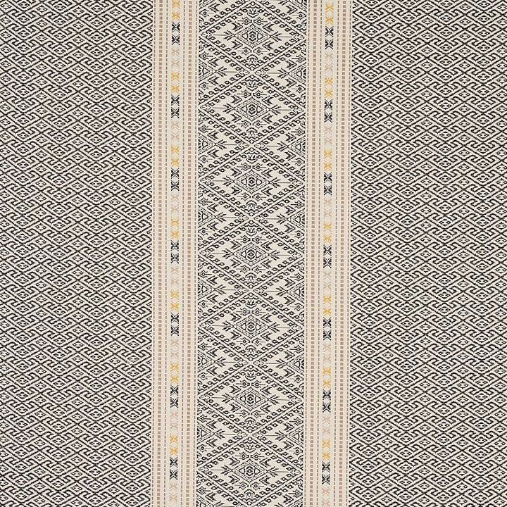Ruiz Jacquard Black 80610 by Schumacher Designer Fabric Tapis 26.67" - Swanky Fabrics -