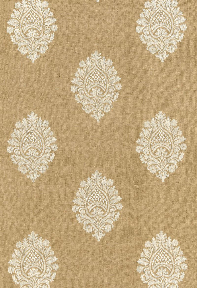 Savanna Jute Embroidery Jute 67340 by Schumacher Designer Fabric Au-Naturel 95% Jute, 3% Rayon, 2% Polyester - Horizontal: 8.5 and Vertical: 15.5 51 - Swanky Fabrics -