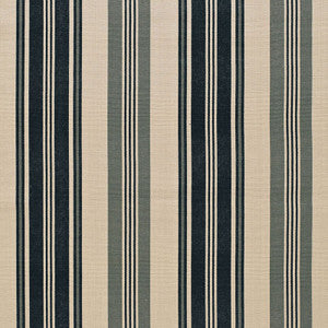 Schumacher Fabric Fjord Stripe Ebony 67481