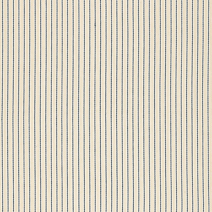 Rain Shadow Stripe Indigo 67502 by Schumacher Designer Fabric AU NATUREL 2 COTTON 100% INDIA MARTINDALE 36,000 </p><p>Repeat: Horizontal: 5/8" (2CM) and Vertical: 55 - Swanky Fabrics -