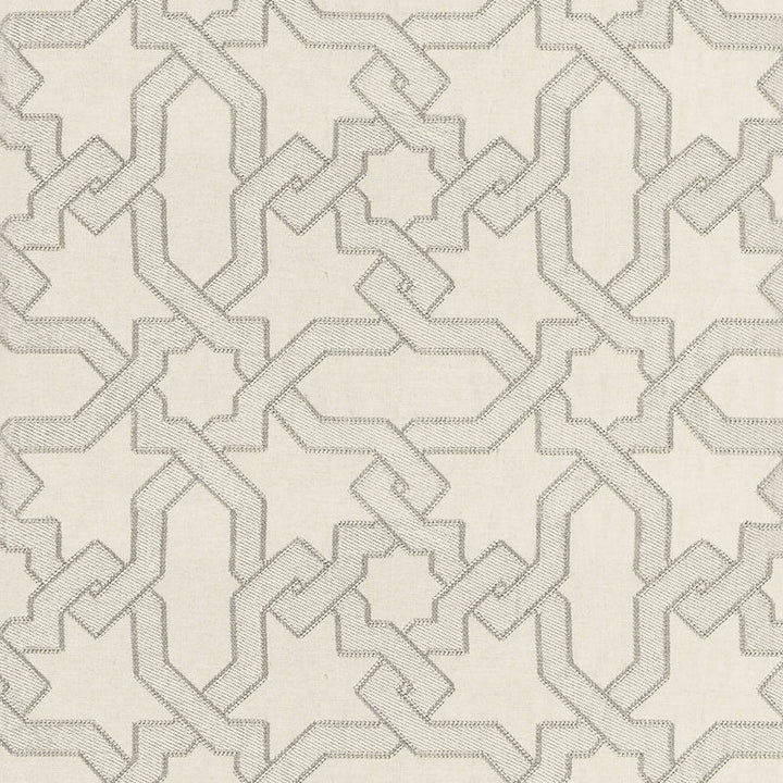 Cordoba Embroidery Pearl 67572 by Schumacher Designer Fabric AU NATUREL 2 LINEN 56% VISCOSE RAYON 34% INDIA MARTINDALE 8,000 </p><p>Repeat: Horizontal: 12 5/8" (32CM) and Vertical: 12 5/8" (32CM) 50.375 - Swanky Fabrics -