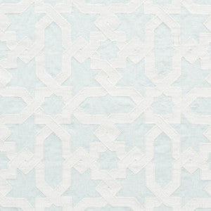 Schumacher Fabric Cordoba Embroidery Mist 67573