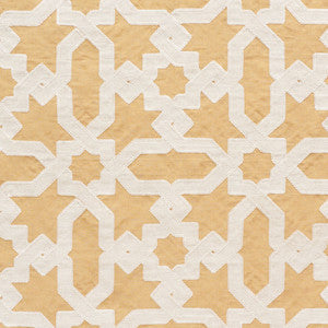 Schumacher Fabric Cordoba Embroidery Ochre 67575