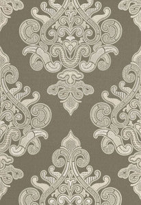 Schumacher Fabric Angkor Embroidery Peat 67580