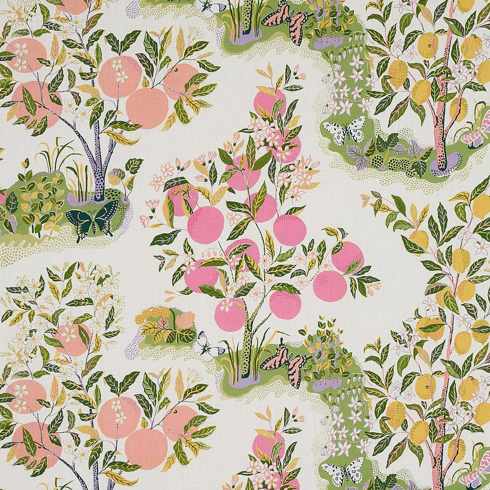 Citrus Garden Indoor/Outdoor Garden 177333 by Schumacher Designer Fabric Indoor/Outdoor Recolors 54.0" - Swanky Fabrics -