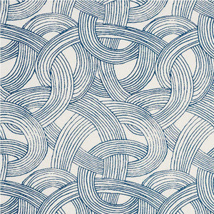 Schumacher Fabric Freeform Blue 178710