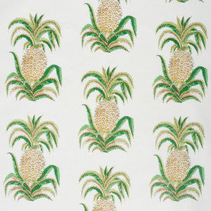 Schumacher Fabric Pineapples Chintz Ivory 178800