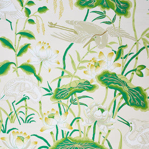 Schumacher Wallpaper Lotus Garden Leaf 5008433
